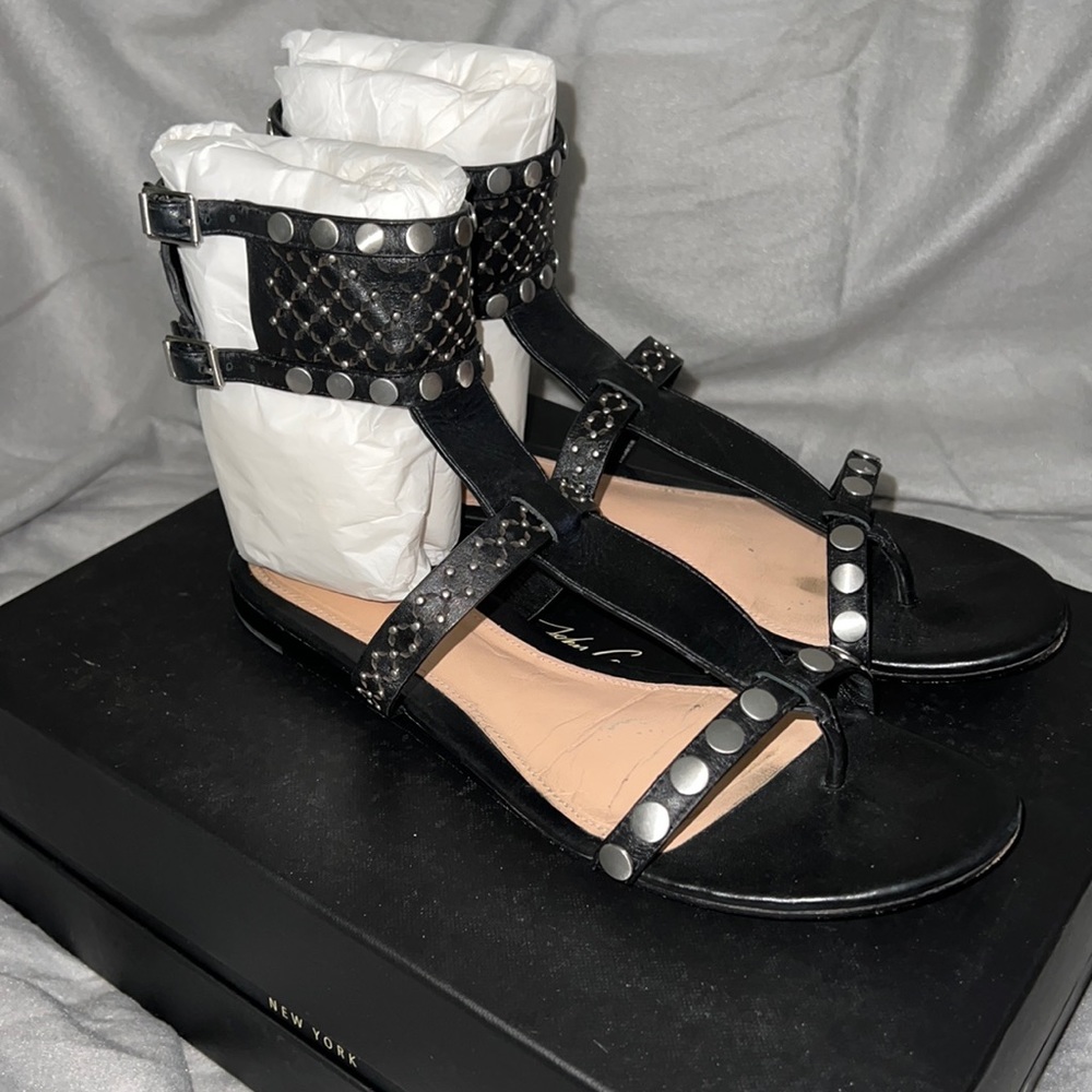 VC by Vince Camuto Fallon Leather Flat Sandals